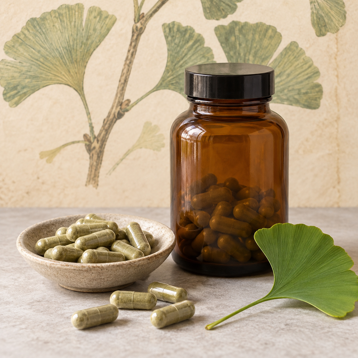 Ginkgo: Leaf extract