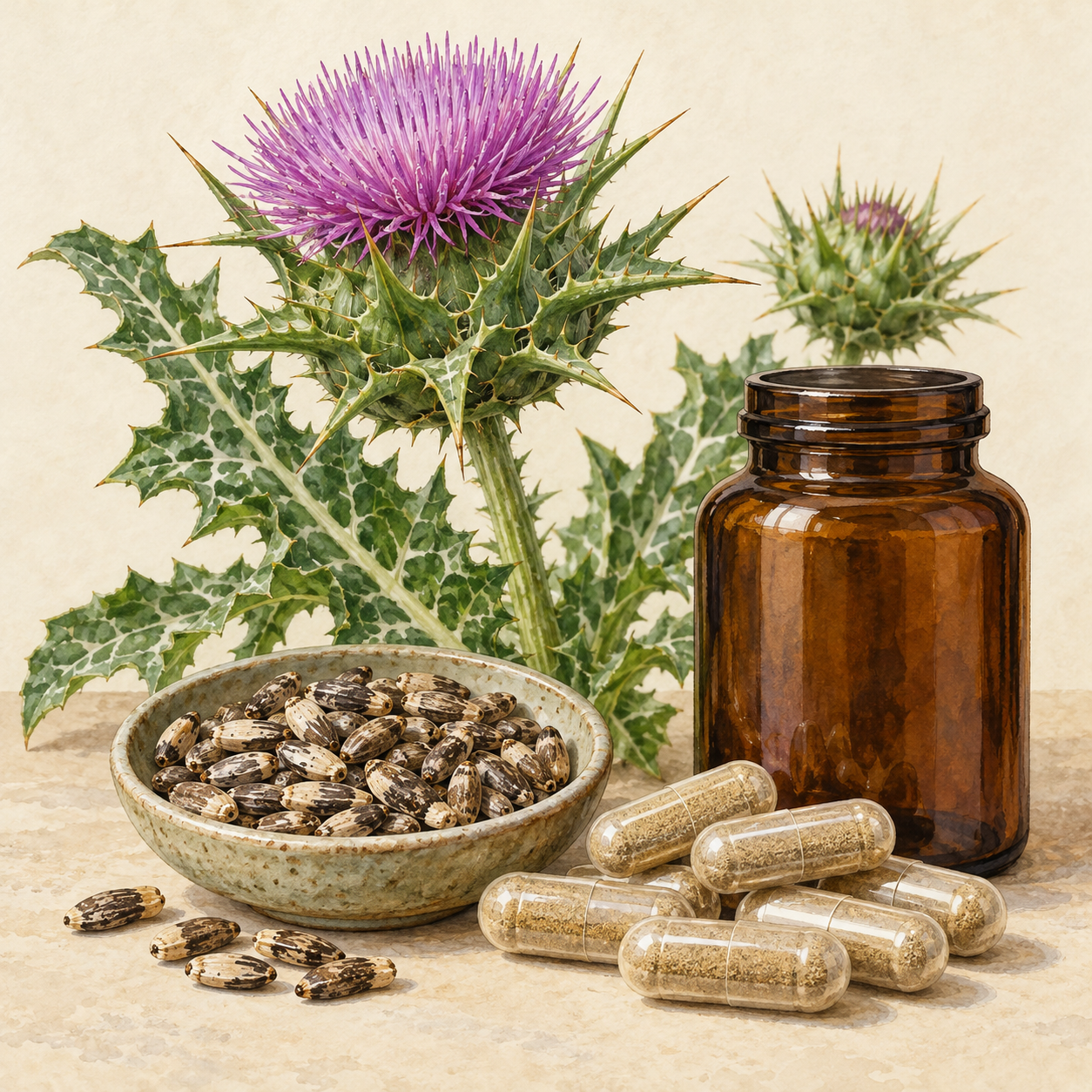 Milk thistle: Extract capsules