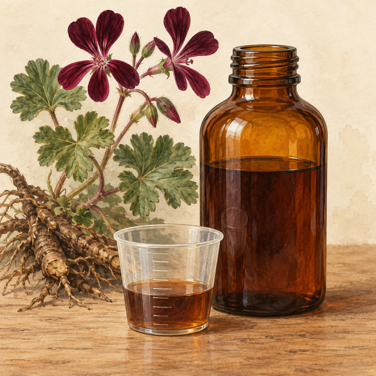 South African geranium: Root extract